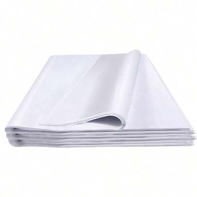 10/50/100/150pcs White/Black Tissue Paper Sheets Set, Festive Paper Art Crafts, DIY Gift Wrap Supplies, Birthday Party Decorations