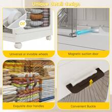 REIBII 29-140GAL 带盖可堆叠储物箱，带轮子和把手的可堆叠储物箱，可折叠衣柜整理器和储物箱，圣诞装饰，感恩节装饰卧室，整理器，整理器，家庭储物，女式白色 T 恤，女式黑色裤子，女士冬装，连衣裙，女士冬装，优雅女装，女士白衬衫，长袖，女士白色连体裤，女士春季连衣裙，女士春季服装，春季，春季服装，极简主义，夏季上衣 - 2層 - 查看 7