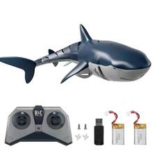 TEMI 1:18 Scale Remote Control Shark Toy With Lights And Water Spray, Suitable For Lake, Bathroom, Pool, Great Gift For Boys Aged 4, 5, 7, 8 On Halloween, Christmas, Birthday, Remote Control Boat - Black - View 7