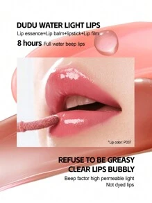COLORKEY Colorkey Wavy Water Plump Lip Essence Lip Gloss Lip Oil, Bare Reflection Mirror Finish Lip Tint Lipstick, 3ml