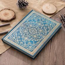 Large B5 Notebook, 128 Pages, Extra Thick Vintage Diary, European Style Hardcover Personalized Stationery Notebook