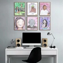 1 tấm áp phích trang trí tường bìa album phòng ngủ, trang trí phòng rapper, áp phích nghệ sĩ âm nhạc, tranh treo nghệ thuật album rap - Nhiều màu - Xem 3