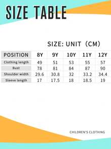Tween Girls Cartoon Character Print Short Sleeve Casual T-Shirt
