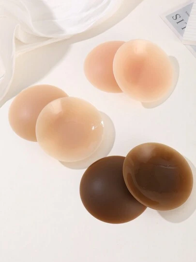 10厘米多色硅胶乳贴 - 隐形、可重复使用、防水，适合所有肤色