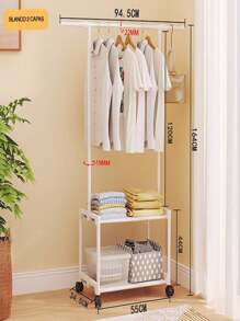 Clothes Rack With Ample Space And Versatile Design To Keep Your Clothes Tidy - Clothes Rack That Optimizes Space And Makes It Easy To Organize Your Clothes - Multicolor - View 8