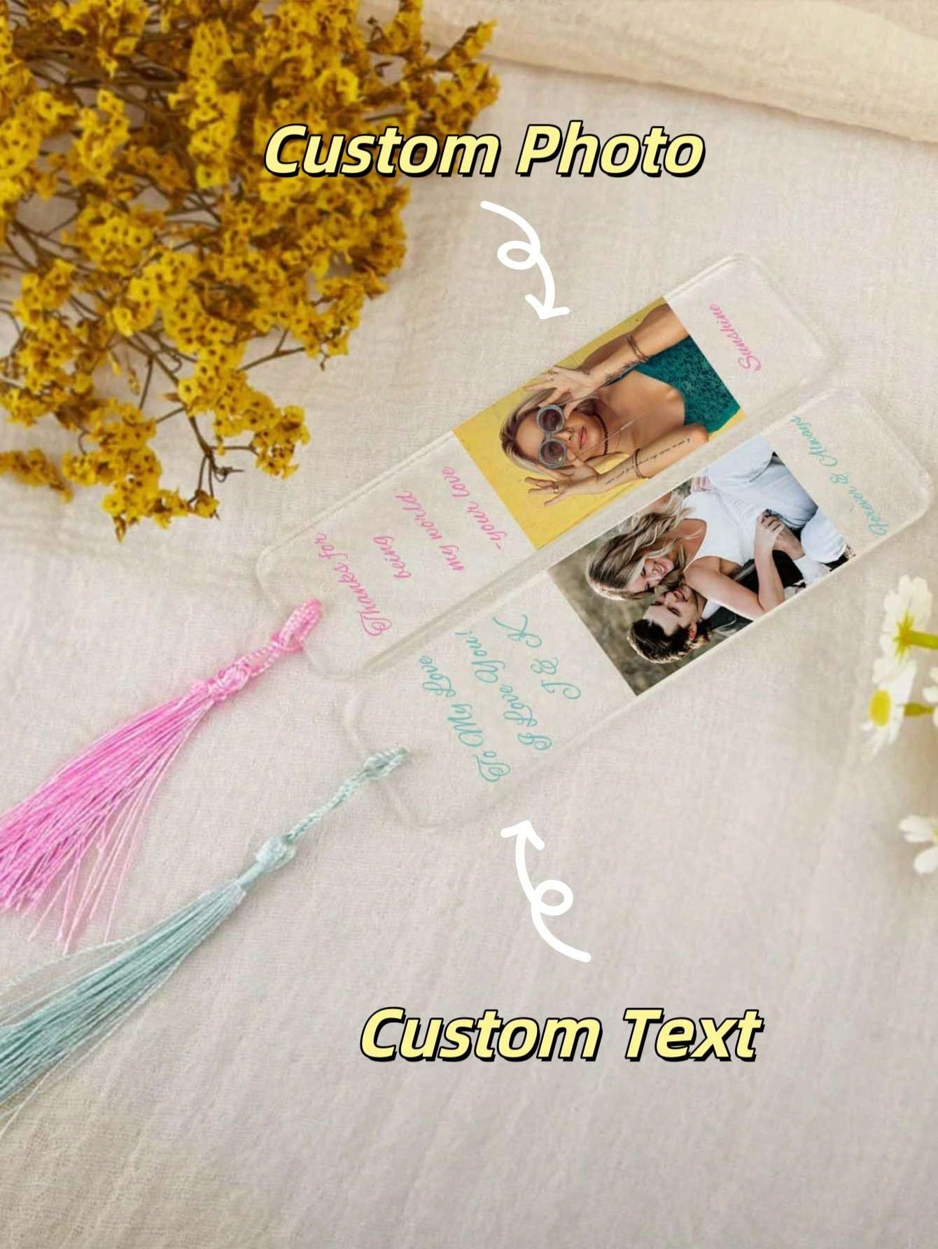 1pc Custom Birth Month Flower Name Bookmarks, Personalized Bookmarks ...