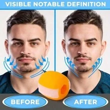 Unisex Face Massage Exerciser, Chewing Ball, Bite Trainer, Jawline Trainer, For Chin, Face And Neck Exercises,Beauty,Skin Care Products,Spa,Self Care,Skin Care Tools,Face Care,Esthetician Supplies,Massage,Face Massage Tool,Face Roller - Multicolor - View 3