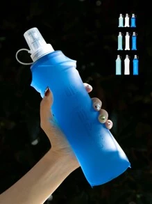 WRELS 1 pièce Bouteille d'eau de sport pliable de 150/250/500 ml, bouteille d'eau chaude et froide sans odeur pressée à chaud