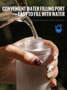 WRELS 1 pièce Bouteille d'eau de sport pliable de 150/250/500 ml, bouteille d'eau chaude et froide sans odeur pressée à chaud