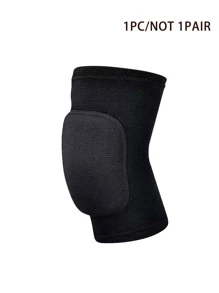 1个柔软透气护膝，适用于排球、舞蹈、足球、瑜伽、篮球和滑冰 - 防护护膝、健身配件、护膝 - 黑色 - 查看 7