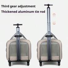 Extra Large Portable Pet Carrier - Spacious, Detachable, Foldable, Breathable Design, Convenient For Pet Travel - Suitable For Cats, Dogs And Small Animals Cat Backpack Cat Bicycle Trailer - Multicolor - View 3