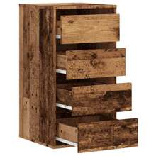 Reclaimed Wood Chest Of Drawers Rustic Storage Solution 40x41x76 Cm Durable Wooden Furniture