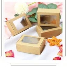 8pcs/16pcs/24pcs Rectangular Gift Box With Window, Suitable For Soap, Candy, Chocolate Packaging, Party Favors - Multicolor - View 1