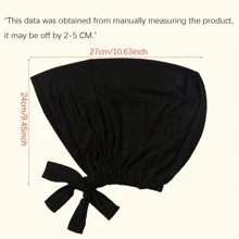 1 件 Abaya 配饰纯色头巾女士头巾日常休闲头巾女士头巾下帽女士面纱 - 白色 - 查看 5