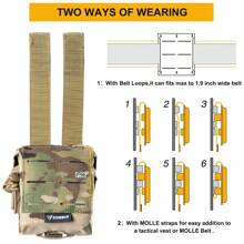 IDOGEAR Tactical  Frag Pouch Molle Multi-Function Tool Pouch Tactical Belt Pouch 35118 - 多機位 - 查看 5