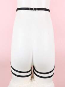 1 chiếc dây nịt gợi cảm cho nữ, dây đeo co giãn điều chỉnh được, đồ lót bondage, vòng đeo chân phong cách Gothic, thích hợp mặc hàng ngày, trang phục gợi cảm ngày Valentine, đi chơi đêm. - màu đen - Xem 10