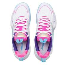 LI-NING Badminton Shoes 2.0 For Women , Shock-Absorbing Sports Shoes For Matches And Training - Standard White/Spray Blue - View 4
