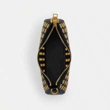 Coach Teri Shoulder Bag With Grommets - Brass/Black - View 2