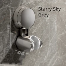 1 pièce Support de pomme de douche à ventouse, support de pomme de douche réglable à installation facile sans perçage - Multicolore - Voir 14