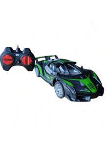 Convertible Control Car Turns On Headlights 7 Functions Green Red Blue Various Models - Future Black.GREEN - View 2