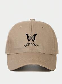 Unisex verstellbare Baseballkappe mit Schmetterling Muster, leichter atmungsaktiver Sonnenhut geeignet für den täglichen Außeneinsatz