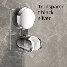 1 pièce Support de pomme de douche à ventouse, support de pomme de douche réglable à installation facile sans perçage - Multicolore - Voir 4