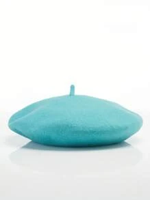 1 Berretto basco da donna minimalista nei colori caramella, berretto basco francese tinta unita carino, regalo di berretto in lana