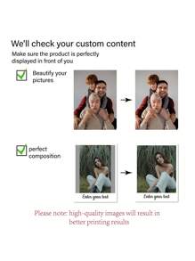 Custom Photo Blanket With Text, Personalized Picture Throw, Contemporary Style, All-Season Flannel Knit Fabric, 260-300gsm, Ideal For Couples, Valentine's, Birthday, Anniversary Gift, Personalized Blanket