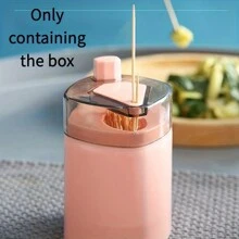 Automatic Pop-Up Toothpick Holder, Made Of PP Material, Household Kitchenware Accessory, Linen Tableware, Desktop Toothpick Jar