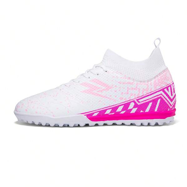 Men's Soccer Shoes With Non-Slip Spikes Low-Tops Lace-Up Indoor Futsal TF Turf Cleats Sneaker