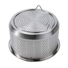 Stainless Steel Steamer Basket In Stant Pot Accessories For Instant Cooker With Silicone Handle Pressure Cooker Rice Steamer - Apricot - View 4