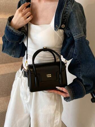 New High-Quality Simple Solid Color Maleta Handbag, Design Casual Crossbody Bag, Minimalist Solid Color Classic Dignified Shoulder Bag For Women, Office, Outing, Dating, Festival Gift