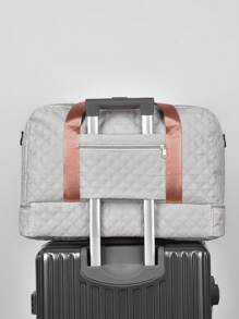 多功能休闲男女通用旅行行李袋，带拉链，大容量独立鞋隔层，轻便单肩包，适合学校、学校配件、学校用品