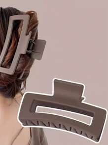 4pcs Minimalist Square Hair Clips Set, Women Everyday Hairstyle Hair Claw, Elegant Bun Maker, Fashion Accessories, Suitable For Autumn/Winter, Thanksgiving , Valentine's Day, New Year Elegant Claw Clip