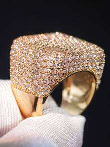 1 pieza Hermoso Anillo de Circonita Cúbica para Mujer, Regalo de Joyería para Boda, Día de San Valentín - 1# - Ver 12