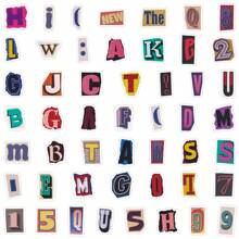 100张文字贴纸，乙烯基材质，美观实用，适用于剪贴簿、日记本、笔记本电脑、保险杠、滑板、水瓶、电脑、手机、卡通图案、安全帽、汽车贴纸等。 - 彩色 - 查看 4