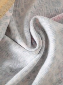2 pezzi Set di giacca con colletto alto e chiusura lampo e pantaloni morbidi con coulisse a stampa leopardata per ragazze, novità primavera/autunno