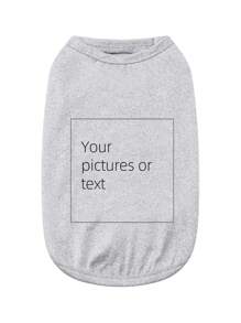 [Custom] Customizable Pet Clothes Vest, Bestselling Solid Color Pet Vest Suitable For Small, Medium, Large Dogs & Cats, Text & Graphics Custom Available