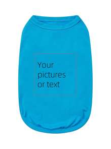 [Custom] Customizable Pet Clothes Vest, Bestselling Solid Color Pet Vest Suitable For Small, Medium, Large Dogs & Cats, Text & Graphics Custom Available