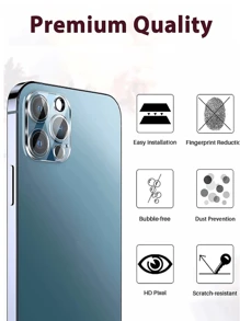 4 piezas / lote Protector de pantalla de vidrio templado 3D de cobertura completa para la cámara del 17 16 15 12 13 14 Pro Max 11 Pro 12 Mini 14 Plus