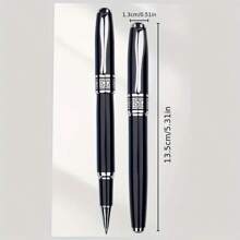 Novo Desenho de Luxo Caneta de Escritório de Metal Preta, Caneta de Esfera Metálica para Assinatura, Caneta Metálica como Presente de Negócios e de Volta às Aulas