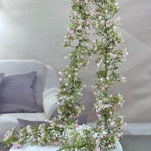 1 Stück 180cm künstliche Schleierkraut-Ranke, gefälschte Blumen-Girlande für Heim-Decken-Dekoration, Rohrverhüllung, Feiertagsdekoration