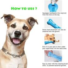 Soft Rubber Dog Toothbrushes Puppy Chew Toys Dog Brush Stick 360 Degree Teeth Cleaning Toothpaste For Small Dogs Pet Toothbrush