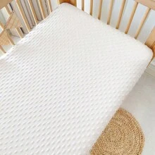 Kids Crib Mattress Cover, Velvet Polka Dot Baby Bedding Set, Breathable Fitted Sheet For Boys, Girls And Unisex, Fits Standard Baby Crib, Mini Crib, Toddler Bed Love Valentine