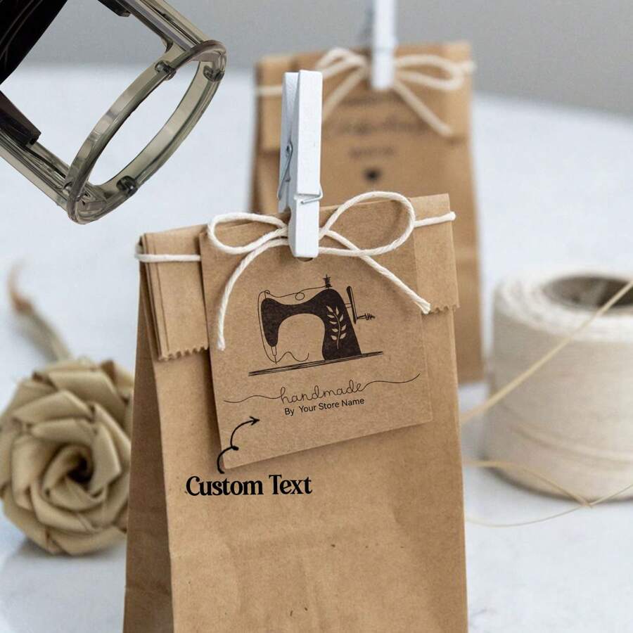 Handmade Logo Stamp, Handmade Stamp, Custom Stamp, Clothing Business Logo, Self-Inking Stamp, Custom Gift, Logo Stamp, Rubber Stamp Back To School