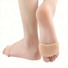 4pcs Soft Silicone Forefoot Pads For Women - Honeycomb Design, Anti-Slip Lining Thick Foot Protection For High Heels