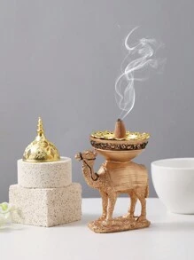 1入組創意北歐風格駱駝設計燭臺和香爐裝飾用品 - 銅色 - 查看 11