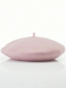 1 Berretto basco da donna minimalista nei colori caramella, berretto basco francese tinta unita carino, regalo di berretto in lana