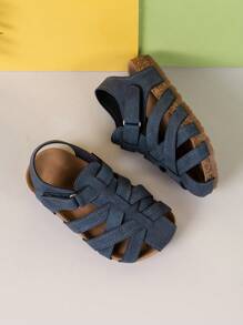 New Style Kids Fashionable Anti-Slip & Wear-Resistant Soft Bottom Sandals - Blue - View 3