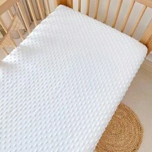 Kids Crib Mattress Cover, Velvet Polka Dot Baby Bedding Set, Breathable Fitted Sheet For Boys, Girls And Unisex, Fits Standard Baby Crib, Mini Crib, Toddler Bed Love Valentine